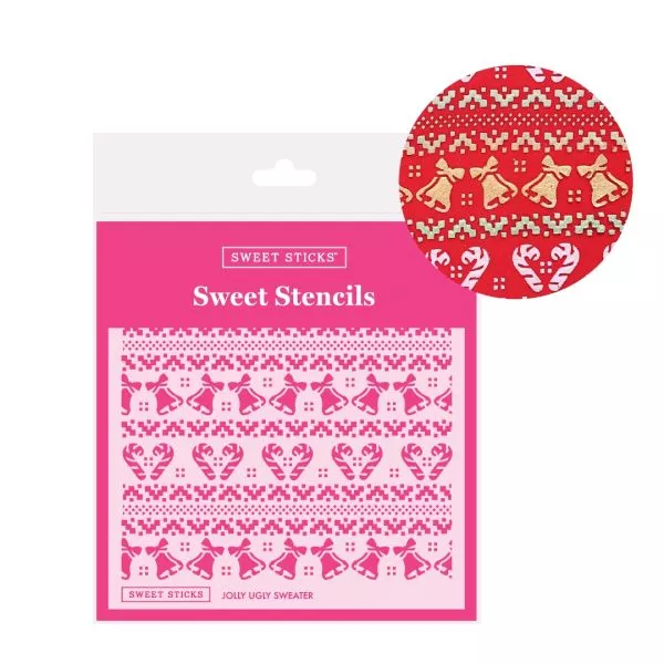 Sweet Sticks Jolly Ugly Sweater Stencil